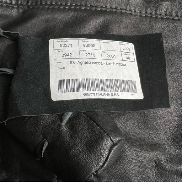 GIMO'S Women's Lightweight Leather Jacket EU 46 - Picture 7 of 12